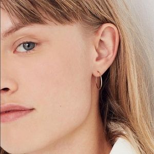 madewell 14k gold filled hoop earrings